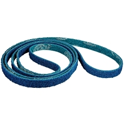 Norton® 66261106894 Backstand Narrow Non-Woven Belts, 1 in W Belt x 132 in L, Very Fine Grade, Aluminum Oxide Abrasive