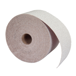 Norton® 66261131689 OP A275 Coated Abrasive Roll, 30 yd L x 2-3/4 in W, 120 Grit, Medium Grade, Aluminum Oxide Abrasive, Anti-Loading Paper Backing