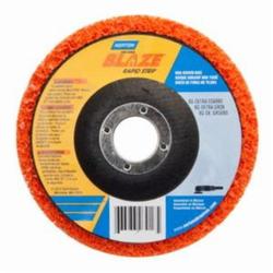 Norton® Blaze® Rapid Strip™ 66623303916 Non-Woven Depressed Center Disc, 5 in Dia, 36 to 50 Grit, Extra Coarse Grade, Ceramic Alumina Abrasive, Fiberglass Backing