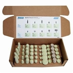 Norton® Quantum⢠69083147810 Bonded Mounted Point Kit, 50 Pieces, Ceramic