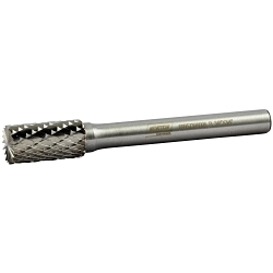 Norton® 69957308006 Abrasives Carbide Burr, End Cut End, Cylindrical Head, 3/8 in Dia Head, 3/4 in Length of Cut, 2-1/2 in OAL, Double Cut