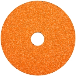Norton® 69957370193 F970 Sanding Fiber Disc, 4-1/2 in Dia Disc, 7/8 in Center Hole, 36 Grit, Extra Coarse Grade, Premium Ceramic Alumina Abrasive