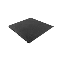 NoTrax® 040S0033BL Slabmat™ 040 Anti-Fatigue Modular Floor Protection Mat, 3 ft L x 3 ft W x 1/2 in THK, Black, Natural Rubber
