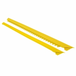 NoTrax® 041F0003BL Slabmat™ 041 Female Safety Ramp, Black, Natural Rubber, 3 ft L x 2 in W x 1/2 in THK