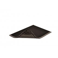 NoTrax® 346S1824BL 346 Shoe Sanitizing Door Mat, 24 in L x 18 in W x 3/4 in THK, Black