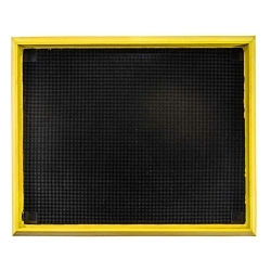 NoTrax® 351S3239BL Sani-Trax® Plus 351 Sanitizing Mat, 39 in L x 32 in W x 2-1/2 in THK, Black, Natural Rubber