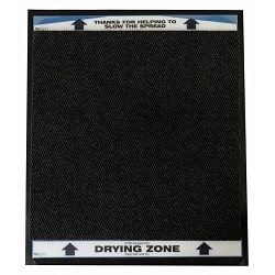 NoTrax® 355SC024BL 355 Mat, 24 in L x 24 in W x 1/4 in THK, Black, Vinyl