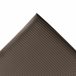 NoTrax® 406C0024BY Dyna-Shield® Razorback™ 406 Anti-Fatigue Mat, Custom L x 2 ft W x 1/2 in THK, PVC Sponge, Corrugated/Ribbed Surface Pattern, Vinyl Base, Resists: Slip, Tear and Wear