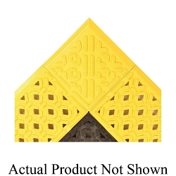 NoTrax® 520F0612YL Cushion-Lok™ 520 Female Ramp, Yellow, For Use With Cushion-Lok™ 520 Anti-Fatigue Anti-Slip Mats, 12 in L x 6 in W x 7/8 in THK
