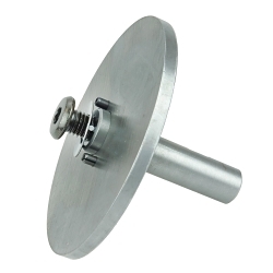 Nylox® 07715 Flow Through Drive Arbor, 7/8 in Arbor Hole, 3/4 in Dia Shank, 2-1/2 in L Shaft, For Use With 5, 6 in Maximum Density Nylox Disc Brush