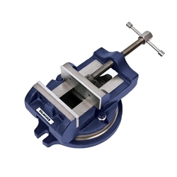 PALMGREN® 9618402 Horizontal Milling Machine Vise With 5/8 in Keyway in Swivel Base For Accurate Positioning, 11-3/4 in L x 4-3/4 in H, 4 in Jaw, Fine Grade Cast Iron