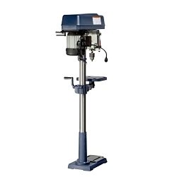 PALMGREN® 9680158 Floor Step Pulley Heavy Duty Drill Press, 0.5 hp, 120/240 V AC, 15 in Swing, 11-1/2 x 11-1/2 in Table