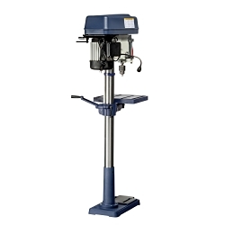 PALMGREN® 9680177 Floor Step Pulley Heavy Duty Drill Press, 1 hp, 120/240 V AC, 17 in Swing, 14-3/8 x 14-3/8 in Table