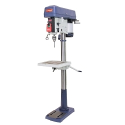 PALMGREN® 9680178 Floor Step Pulley Heavy Duty Drill Press, 1 hp, 240 V AC, 17 in Swing, 14-3/8 x 14-3/8 in Table