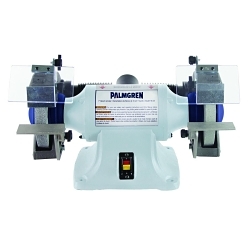 PALMGREN® POWERGRIND™ 9682071 Bench Grinder With Dust Collection, 7 in Dia x 1 in W Wheel, 5/8 in Arbor/Shank, 3450 rpm Speed, 1/2 hp