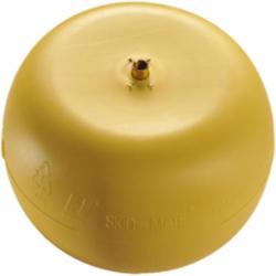 Pelican™ SKID-MATE™ 35-630-080T Pallet Air Cushion With T-Nut, 45 to 80 lb, Yellow, 6 in Dia x 4 in H, 5/16-18