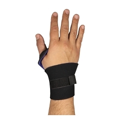 PIP® 290-9015 Ambidextrous With Punched Thumb Loop, Universal, Hook and Loop Closure, Elastic Strap, Black