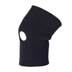 PIP® 290-9020L Ambidextrous Knee Sleeve, L, Terry Lined Neoprene/Nylon, Black