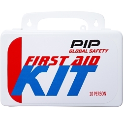 PIP® 299-13210 Personal First Aid Kit, Wall Mount, 71 Components, Plastic Case