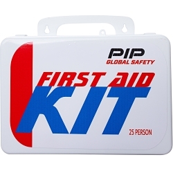 PIP® 299-13225 Personal First Aid Kit, Wall Mount, 112 Components, Plastic Case