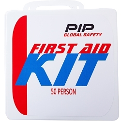 PIP® 299-13255 Personal First Aid Kit, Wall Mount, 194 Components, Plastic Case