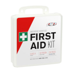 PIP® 299-15050A Lightweight Waterproof First Aid Kit, Wall Mount, 234 Components, Plastic Case