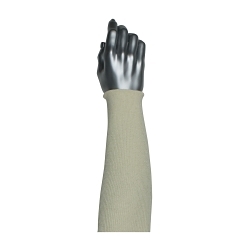 PIP® 31-CDS18 General Duty Sleeve, 18 in L x 2-Ply THK, Natural Cotton, White