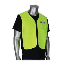 PIP® 390-EZ100-LY/2X EZ-Cool® Flash Evaporative, 2XL, Hi-Viz Lime Yellow, Polyester/Nylon, Zipper Closure