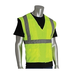 PIP® 390-EZ202-Y2/3X EZ-Cool®, 2XL/3XL, Hi-Viz Yellow, Polyester/Nylon, Soak In Cold Water Cooling, Hook and Loop/Zipper Closure