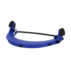 PIP® 9400-80016 Universal Hard Hat Adapter With Elastomeric Band, For Use With Hard Hat, Nylon, Blue, ASTM F2178, ANSI Z87+S, NFPA 70E