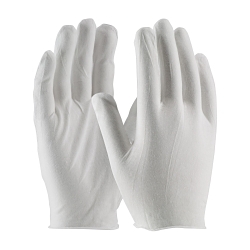 PIP® CleanTeam® 97-500 Premium Grade Inspection Gloves, Universal, Cotton, White, Seamless Style, Paired Hand, 8.9 in L