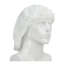 Uniform Technology® CHB-75WH-20PK-O/S Reusable Bouffant Cap, 21 in, White, 100% Polyester