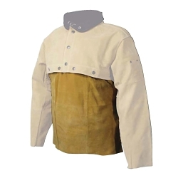 Caiman® GP3032 Adjustable Bib, L, Brown, Pigskin Leather/Kevlar®