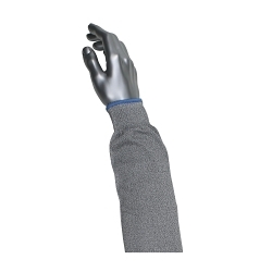 Claw Cover® MS2696-14 1-Ply Lightweight Blended Sleeve, 14 in L, HPPE with Stainless Steel Wire/Anti-Microbial Fibers, Gray