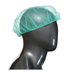 PIP® UB-21-1000G UB-1000 Latex Free Standard Weight Disposable Bouffant Cap, 21 in, Green, Spunbond Polypropylene