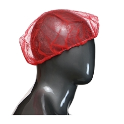 PIP® UB-21-1000R UB-1000 Latex Free Standard Weight Disposable Bouffant Cap, 21 in, Red, Spunbond Polypropylene