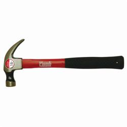PlumbĀ® 11405 Regular Claw Hammer, 13 in OAL, Polished/Smooth Face Surface, 20 oz Steel Head, Curved Claw, Fiberglass Handle