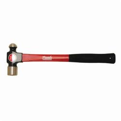 PlumbĀ® 11426 Ball Pein Hammer, 12-3/4 in OAL, 16 oz Forged Steel Head, Fiberglass Handle