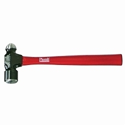 PlumbĀ® 11494 Ball Pein Hammer, 10-1/2 in OAL, 4 oz Forged Steel Head, Hickory Wood Handle