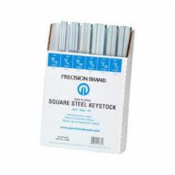 Precision Brand® 14680 Square Keystock Assortment, 32 Pieces, Steel, Zinc Plated