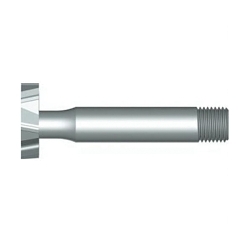 Dormer 5985658 C820 Type N Woodruff Keyseat Cutter, Shank Connection, 1-1/4 in Dia Cutter, 3/8 in W Cutting, 70 mm OAL, 1/2 in Dia, Staggered Tooth