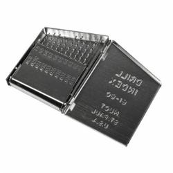 Precision Twist Drill 5995547 Jobber Length Drill Set, #80 Min Drill Bit, #61 Max Drill Bit, 118 deg Drill Point Angle, 20 Pieces, HSS, Bright