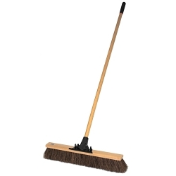 Pro-Flex™ 44601 Push Broom, 24 in OAL, 4 in L Trim, Natural Palmyra Bristle
