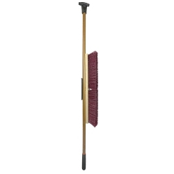 Pro-Flex™ 44604 Push Broom, 24 in OAL, 3-1/4 in L Trim, Maroon Polypropylene Bristle