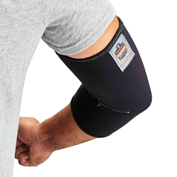 ProFlex® 16574 650 Ambidextrous Elbow Sleeve, L, Neoprene, Black, Hook and Loop Closure