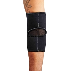 ProFlex® 16574 650 Ambidextrous Elbow Sleeve, L, Neoprene, Black, Hook and Loop Closure