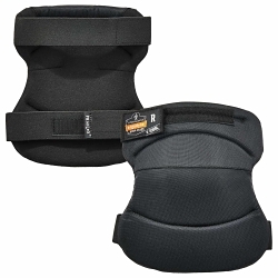 ProFlex® 18231 230HL Wide Soft Cap Knee Pads, Closed Cell Foam Pad, Hook and Loop Closure, Black