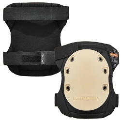 ProFlex® 18326 325HL Non-Marring Cap With Knee Pad, Rubber Cap, NBR Foam Pad, Hook and Loop Closure, Tan