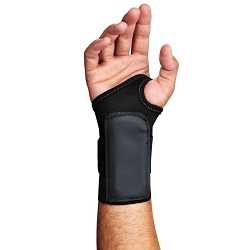 ProFlex® 70016 4000 Wrist Support, L, Left Hand, 3-Stage Hook and Loop Wrist/Elastic Closure, Black