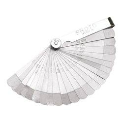 Proto® J000N Step Cut Feeler Gauge Set, 22 Pieces, 1/2 x 3-5/16 in Blade, Steel Holder
